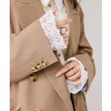 レースカフスドッキングニットカーディガン | VIS  | 詳細画像9 