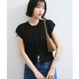 くるみ釦ニットトップスカーデ/洗える | VIS  | 詳細画像1 