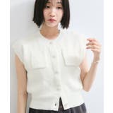 くるみ釦ニットトップスカーデ/洗える | VIS  | 詳細画像13 