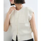 くるみ釦ニットトップスカーデ/洗える | VIS  | 詳細画像15 