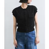 くるみ釦ニットトップスカーデ/洗える | VIS  | 詳細画像16 