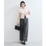 くるみ釦ニットトップスカーデ/洗える | VIS  | 詳細画像5 