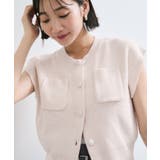 くるみ釦ニットトップスカーデ/洗える | VIS  | 詳細画像6 