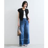 くるみ釦ニットトップスカーデ/洗える | VIS  | 詳細画像8 