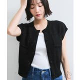 くるみ釦ニットトップスカーデ/洗える | VIS  | 詳細画像9 