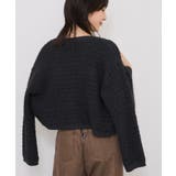 ファンシーツイードメタルボタンカーディガン | VIS  | 詳細画像10 