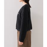 ファンシーツイードメタルボタンカーディガン | VIS  | 詳細画像20 