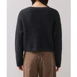 ファンシーツイードメタルボタンカーディガン | VIS  | 詳細画像21 