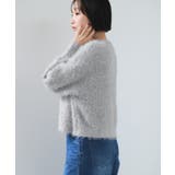 ポップコーンヤーンラメフェザーニットカーディガン/WEB限定FSサイズ | VIS | 詳細画像29