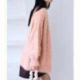 ポップコーンヤーンラメフェザーニットカーディガン/WEB限定FSサイズ | VIS | 詳細画像4