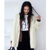 キナリ系(17) | ポップコーンヤーンラメフェザーニットカーディガン/WEB限定FSサイズ | VIS