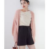 ピンク(63) | ポップコーンヤーンラメフェザーニットカーディガン/WEB限定FSサイズ | VIS