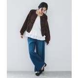 リボンモチーフジャガードカーディガン/イージーケア | VIS  | 詳細画像11 