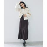 リボンモチーフジャガードカーディガン/イージーケア | VIS  | 詳細画像16 