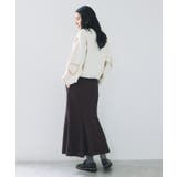 リボンモチーフジャガードカーディガン/イージーケア | VIS  | 詳細画像17 