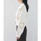 リボンモチーフジャガードカーディガン/イージーケア | VIS  | 詳細画像23 