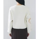 リボンモチーフジャガードカーディガン/イージーケア | VIS  | 詳細画像24 