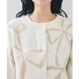 リボンモチーフジャガードカーディガン/イージーケア | VIS  | 詳細画像25 