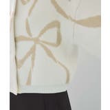 リボンモチーフジャガードカーディガン/イージーケア | VIS  | 詳細画像27 