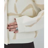 リボンモチーフジャガードカーディガン/イージーケア | VIS  | 詳細画像28 