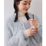 サックス(48) | ラビットライクVネックカーディガン/イージーケア・WEB限定カラー | VIS 