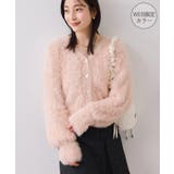 ピンク(63) | ラビットライクVネックカーディガン/イージーケア・WEB限定カラー | VIS 