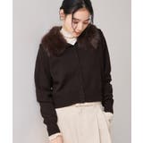 衿ファー取り外しカーディガン | VIS  | 詳細画像17 
