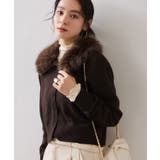 衿ファー取り外しカーディガン | VIS  | 詳細画像19 