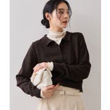 衿ファー取り外しカーディガン | VIS  | 詳細画像21 