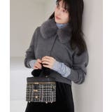 衿ファー取り外しカーディガン | VIS  | 詳細画像25 