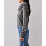 衿ファー取り外しカーディガン | VIS  | 詳細画像29 