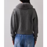 衿ファー取り外しカーディガン | VIS  | 詳細画像30 