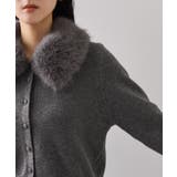 衿ファー取り外しカーディガン | VIS  | 詳細画像34 