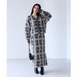 チェックアソートシャギーニットカーディガン/セットアップ対応 | VIS | 詳細画像2