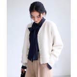 オフホワイト(15) | チェックアソートシャギーニットカーディガン/セットアップ対応 | VIS