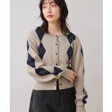 アーガイルカーディガン | VIS | 詳細画像1