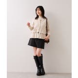 ティアードペプラムニットカーディガン | VIS  | 詳細画像17 