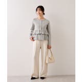 ティアードペプラムニットカーディガン | VIS  | 詳細画像2 