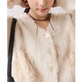 アート柄ジャガード起毛ニットカーディガン/イージーケア | VIS  | 詳細画像7 