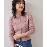 ピンク(63) | ケーブルコンパクトカーディガン | VIS 