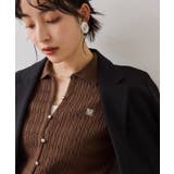 ポロ衿ケーブルカーディガン | VIS | 詳細画像15