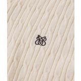 ポロ衿ケーブルカーディガン | VIS | 詳細画像32