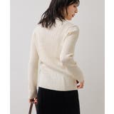 ポロ衿ケーブルカーディガン | VIS | 詳細画像4