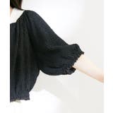 【洗える】リバーシブルシフォンジャガードブラウスカーディガン | VIS  | 詳細画像12 