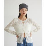 【前後2WAY】カットジャガードカーディガン【洗える】 | VIS  | 詳細画像5 