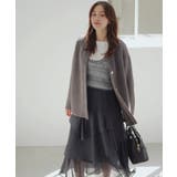 接結メタルボタンミニフェザーニットコート | VIS | 詳細画像19