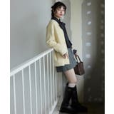 接結メタルボタンミニフェザーニットコート | VIS | 詳細画像2