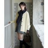 接結メタルボタンミニフェザーニットコート | VIS | 詳細画像4