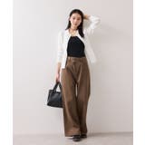 【洗える】襟付きペプラムカーディガン | VIS  | 詳細画像2 