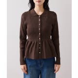 【洗える】襟付きペプラムカーディガン | VIS  | 詳細画像22 